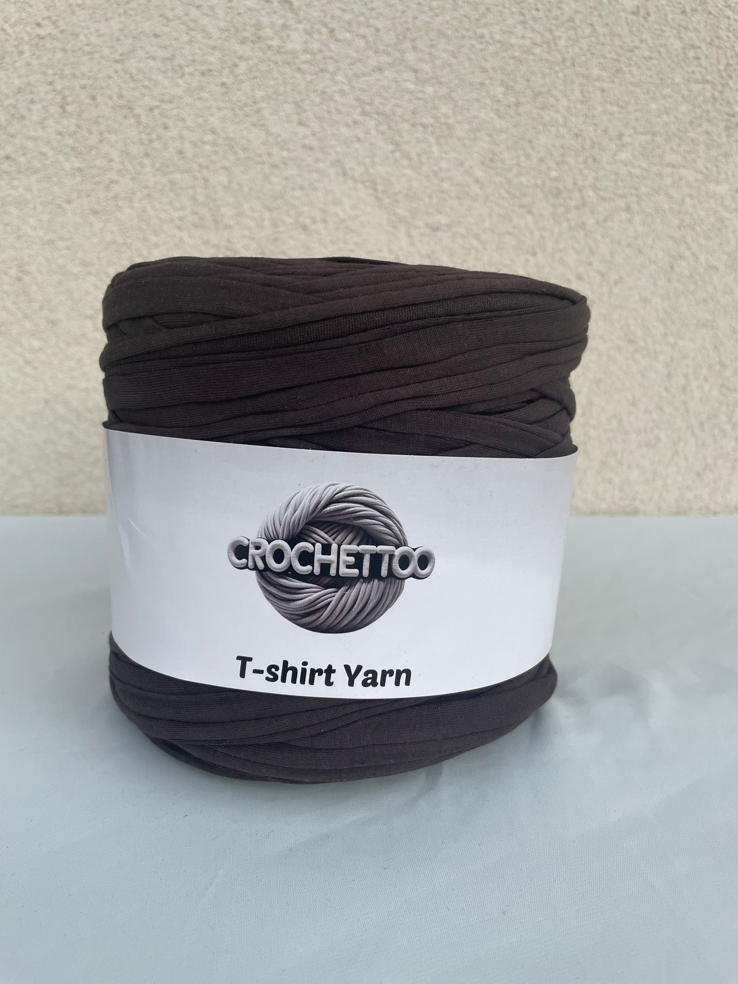 T-shirt yarn Marron