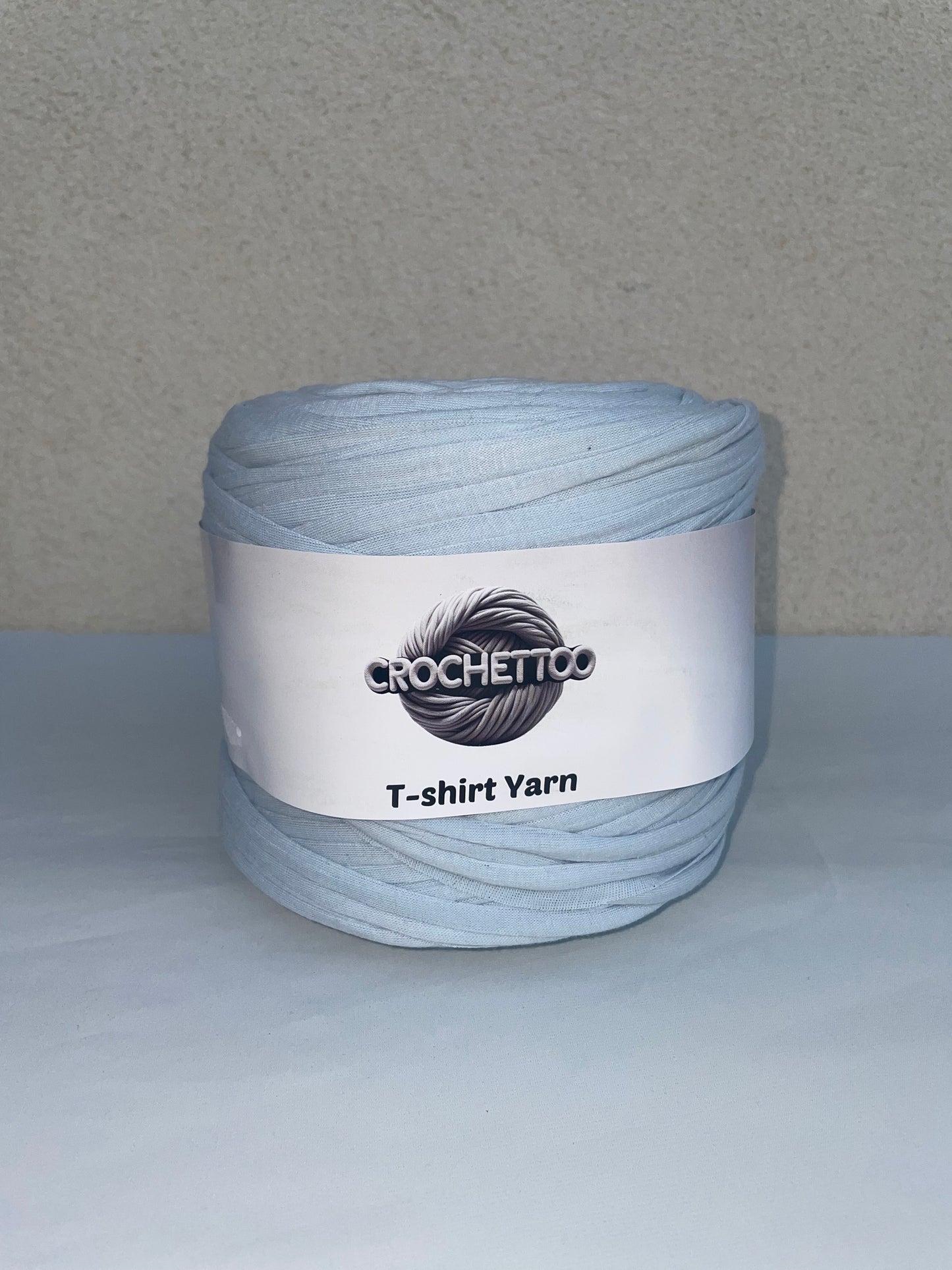 T-shirt yarn Bleu Dragée