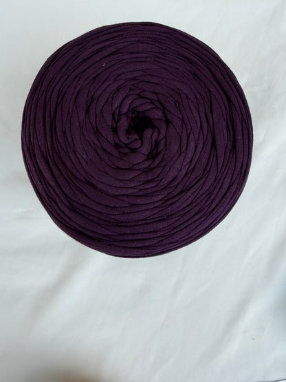 T-shirt yarn Violet Aubergine