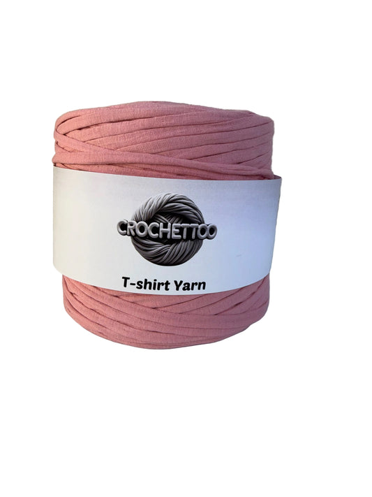 T-shirt yarn Rose Corail