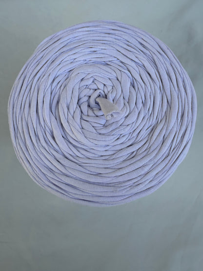 T-shirt yarn Blanc-bleu
