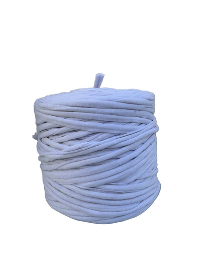 T-shirt yarn Blanc-bleu