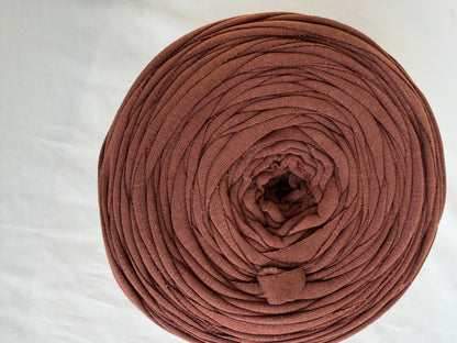 T-shirt yarn Marron Noisette