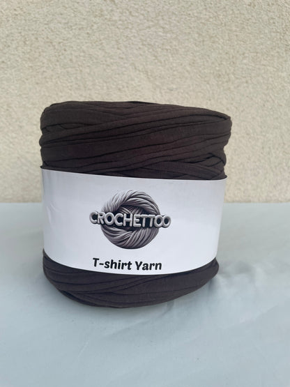 T-shirt yarn Marron