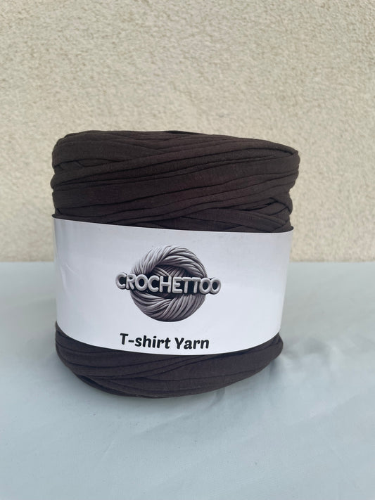 T-shirt yarn Marron