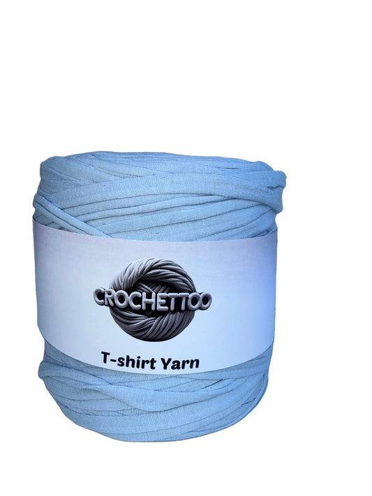 T-shirt yarn Bleu Dragée