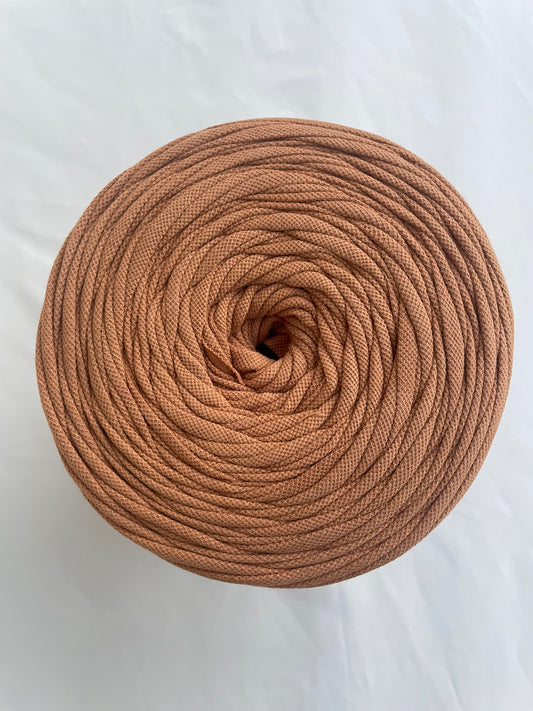 T-shirt yarn Marron Alézan