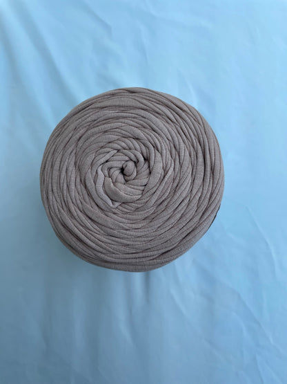 T-shirt yarn Marron Sépia