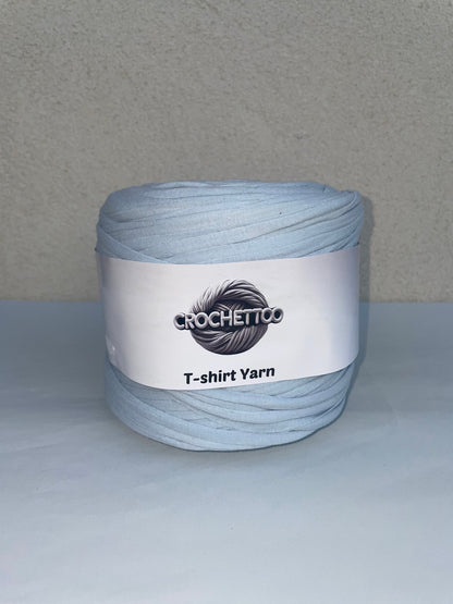 T-shirt yarn Bleu Dragée