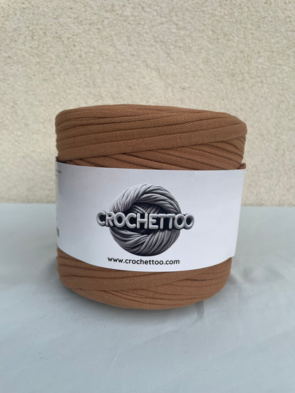 T-shirt yarn Marron Alézan
