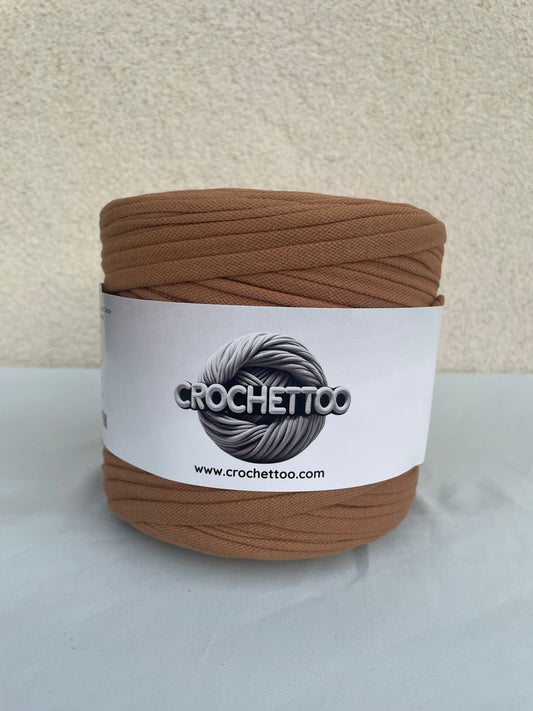 T-shirt yarn Marron Alézan