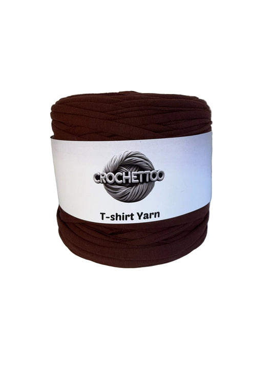T-shirt yarn Marron Noisette