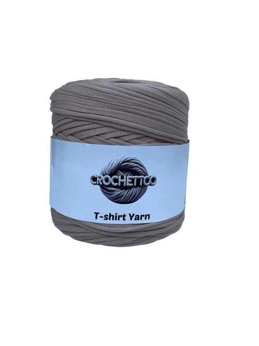 T-shirt yarn Marron Sépia