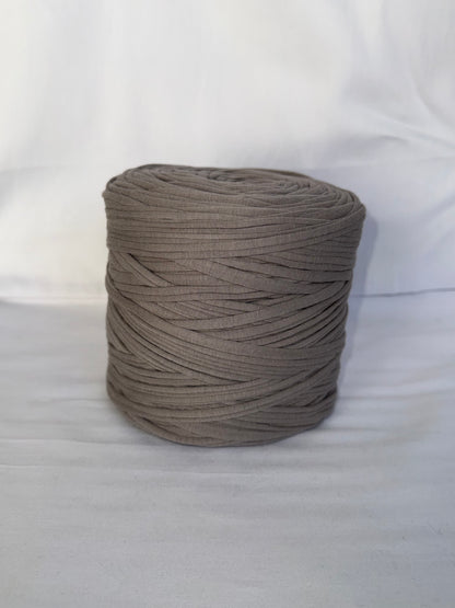 T-shirt yarn Marron Sépia