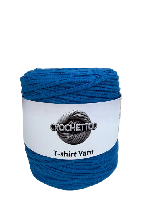 T-shirt yarn Bleu roi