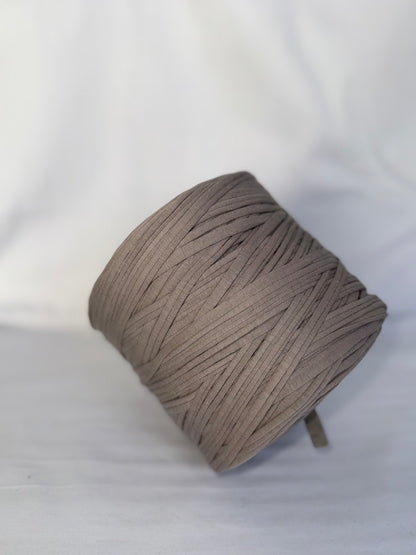 T-shirt yarn Marron Sépia