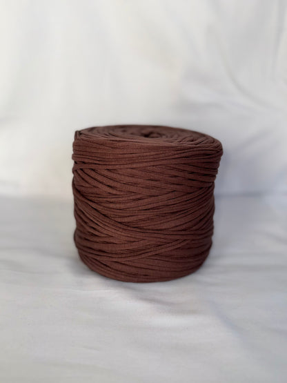 T-shirt yarn Marron Noisette