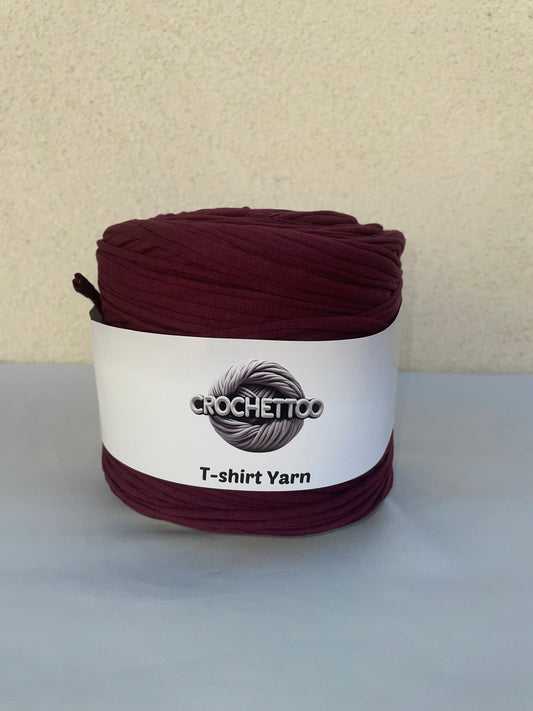 T-shirt yarn Grenat