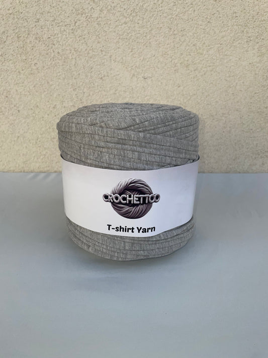 T-shirt yarn Gris argent