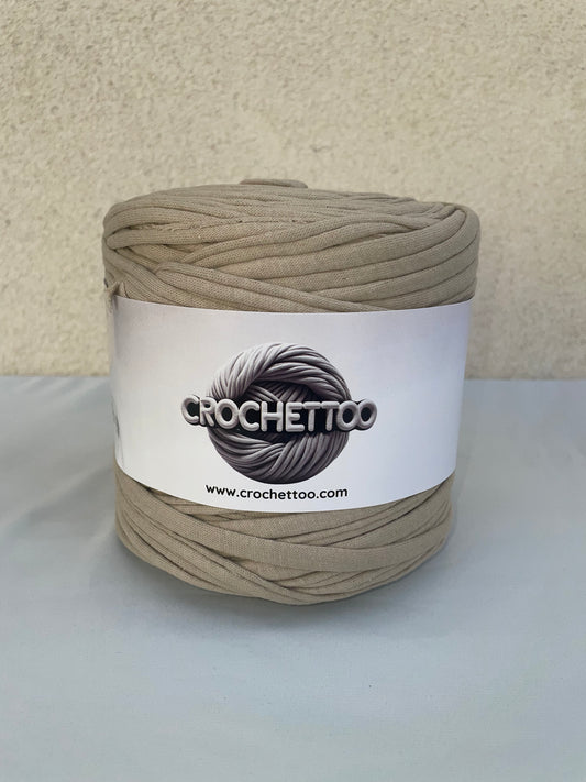 T-shirt yarn Beige Foncé
