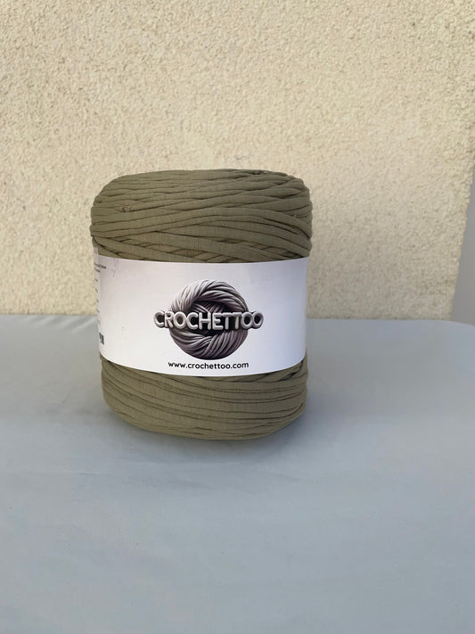 T-shirt yarn Vert Kaki Clair