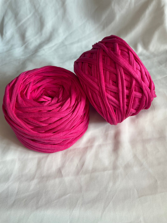 T-shirt yarn Rose Fuschia