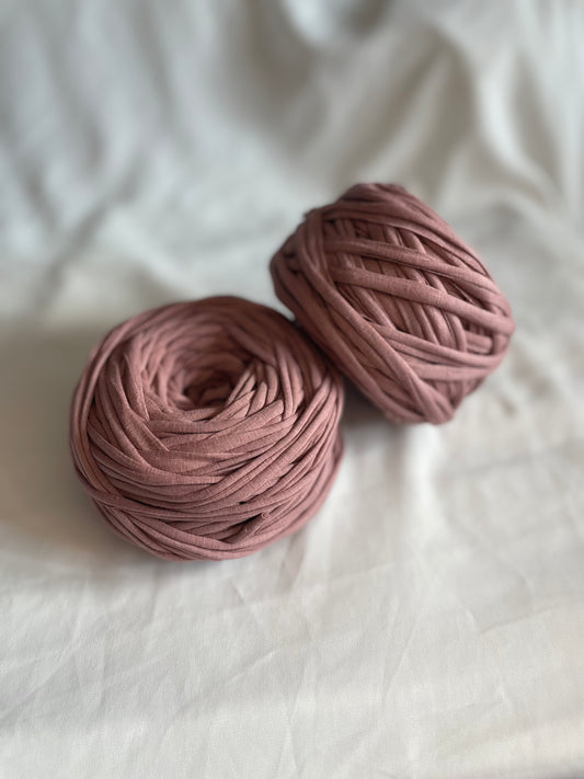 T-shirt yarn Violet Nacré